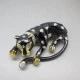 Vogue Black Enamel and Crystal Panther Brooch
