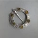 Joseph Cook and Son Citrine and Silver Vintage Brooch