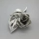 Ecco Sterling Silver Rose Vintage Brooch UK