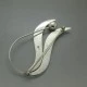 Modernist Sterling Silver Flower  Brooch