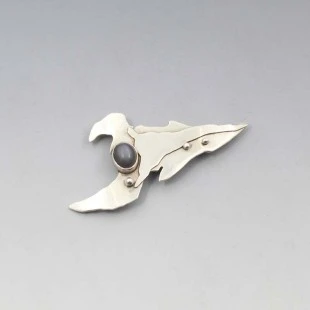 Sally Jane Ratcliffe Silver Brooch 1990
