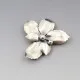 Anton Michelsen Large Silver Flower Brooch