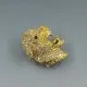 Hattie Carnegie Rhinestone Leopard Brooch 