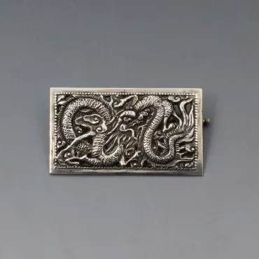 Sterling Silver Snake Design Brooch