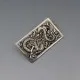 Oriental Silver Snake Design Brooch