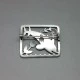 Georg Jensen Sterling Silver Dolphins Brooch 