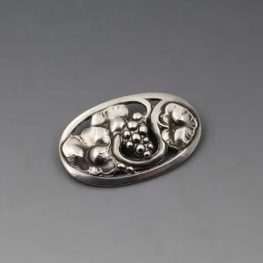Georg Jensen Berries and Leaves Brooch #177B