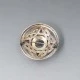 Black Onyx Celtic Silver Brooch