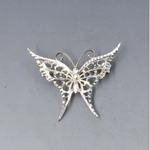 Sterling Silver Butterfly Brooch