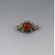 Bernard Instone Style Carnelian and Silver  Brooch 