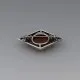 Bernard Instone Style Carnelian and Silver  Brooch 