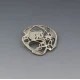 Ola Gorie Art Nouveau Style Silver Brooch