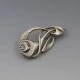 Ola Gorie Silver Stylised Floral Brooch