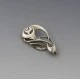 Ola Gorie Silver Stylised Floral Brooch