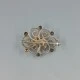 Danish Herman Siersbol Silver Floral Brooch