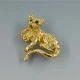Sphinx Gold Panther Brooch