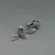 TEKA , Germany, Sterling Silver Rose Brooch