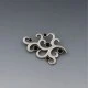 SEZGIN Sterling Silver Onyx Brooch