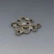 SEZGIN Sterling Silver Onyx Brooch