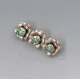 Amazonite Silver Mexico Brooch