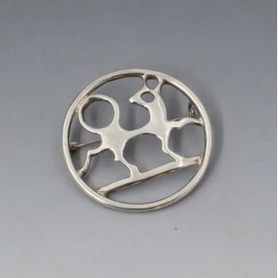 Rare Frank Juhls Kautokeino Reindeer Brooch