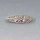 Uno A Erre Silver Modernist Brooch