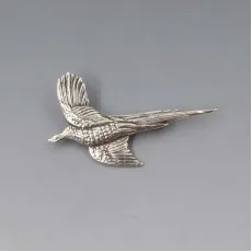 Sterling Silver Grouse Brooch