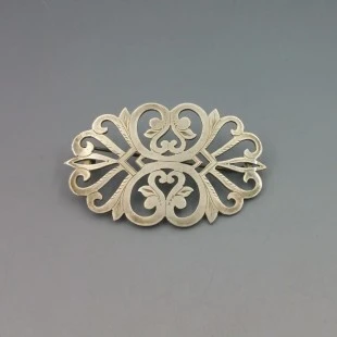 Holger Fischer Denmark Art Deco 826 Silver Brooch