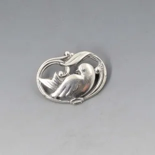 Eiler and Marloe 830 Silver Dove Brooch 