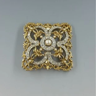 Large Sphinx Victorian Revival Brooch