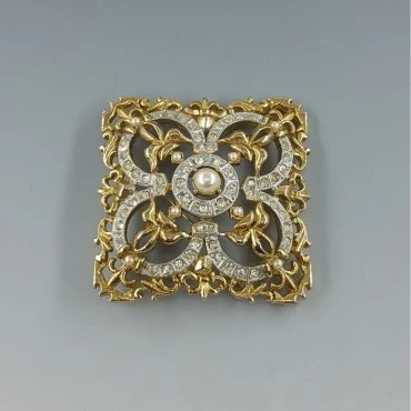 Large Sphinx Victorian Revival Brooch