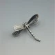  Flying Dragonfly Brooch in Sterling Silver