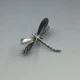 Beautiful Dragonfly Brooch in Sterling Silver