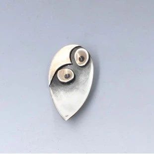 Rare Frances Holmes Boothby Owl Brooch
