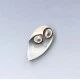 Rare Frances Holmes Boothby Silver Owl Brooch
