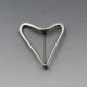Bent Knudsen Silver Heart Brooch