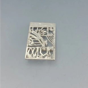 Jeroen Krabbe 1999 Modernist  Silver Brooch or Pendant