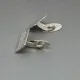  Scandinavian Textured 835 Silver Cufflinks