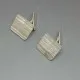 Vintage Scandinavian Textured 835 Silver Cufflinks