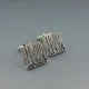 Vintage Scandinavian Textured 835 Silver Cufflinks