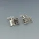  Modernist Rectangular Sterling Silver Cufflinks