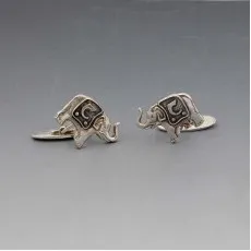 Carlsberg Elephant Silver Cufflinks