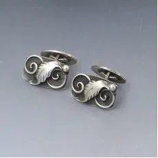 Hugo Grun, Denmark  830 Silver Cufflinks