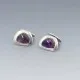 Viggo Wollny Amethyst Silver Cufflinks