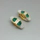Swarovski  Green Crystal Earrings 