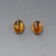 Amber Silver Stud Earrings
