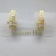 Christian Dior Crystal and Gold  Earrings 