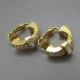  Dior Crystal and Gold Earrings 