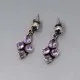 Amethyst and Silver Earrings