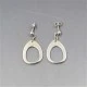 Darla Hesse Silver Earrings with Moonstone